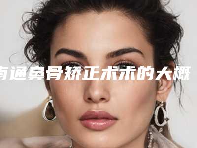 南通鼻骨矫正术术的大概价格是多少_南通鼻骨矫正术整形的费用高吗