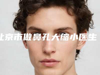 北京市做鼻孔大缩小医生在榜名单top10强首发-洪浩源医生公立私立pk详情