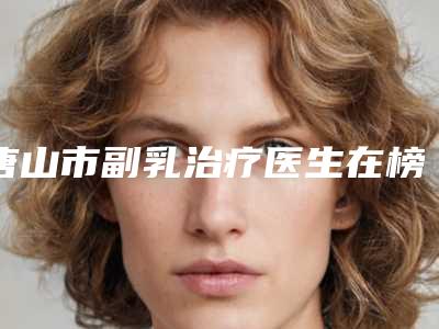 唐山市副乳治疗医生在榜清单top10实力测评-唐山市吴春艳整形医生