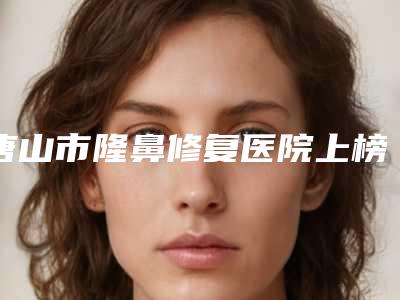 唐山市隆鼻修复医院上榜清单前十强实力抗打(唐山释妍医疗美容门诊部榜单打卡不踩坑)