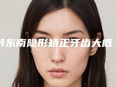 黔东南隐形矫正牙齿大概需要多少费用